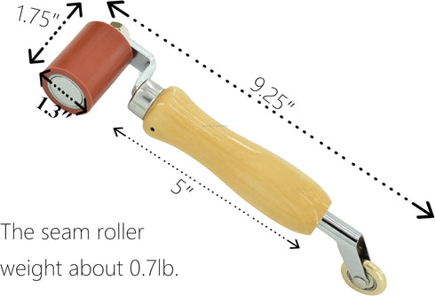 ZY472 Double-end Silicone Seam/Brass Detail Roller for Crafting and DIY Projects