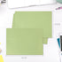 Granhoolm 25 Pack Pale Green A6 Envelopes, 4x6 Pearl Paper Gift Card Envelopes for Invitations (4.75 x 6.5 in)