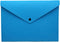 Felt File Folder, Durable Briefcase Document Bag, Paper File Folders, Portfolio Case, Blue, Handbag Button Closure
