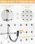 INCLY 1/4" Pegboard Hooks Set, 206PCS Heavy Duty Peg Hook Hanger for Craft Assortment Garage Organizer
