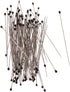 100 Pcs Insect Pins Specimen Pins Stainless Steel with Plastic Box Resin for Head for Entomology Dissection for Butte