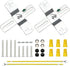 Helunsi 2 Sets Light Fixture Mounting Bracket, 4 inch Universal Crossbar for Lighting,