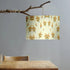 Yellow Floral Natural Linen Cylinder Lampshade for Table/Floor Lamp, 7.87 R x 7.08 H inches