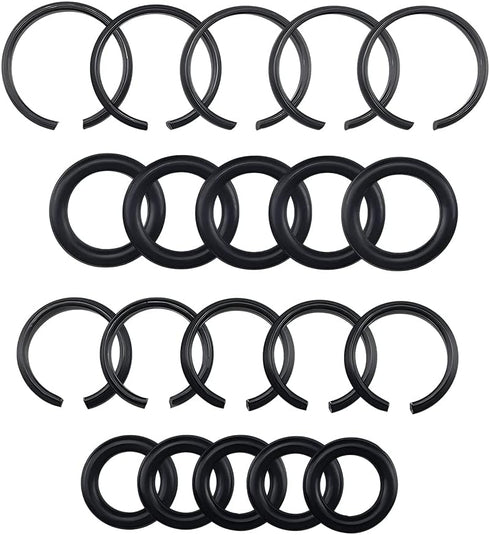 1/2" 3/8" Impact Wrench Retaining Socket Rings with Ring Wrench for Electric Wrench, 10 Sets