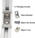 10 Sets 1.5" x 1.5" 1515 Series Aluminum Extrusion Profiles Connector, 10pcs Bracket with T Nuts