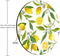 Smooffly Round Watercolor Lemon Painting Art Mouse Pad, Circular Mouse Pads with Lemon Fruits and Flowers