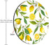 Smooffly Round Watercolor Lemon Painting Art Mouse Pad, Circular Mouse Pads with Lemon Fruits and Flowers