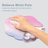 Set Gel Wrist Rest and Cloud Mouse Pad Support for Keyboard and Mouse - Ergonomic Pink Keyboard Wrist Pad for Typing