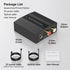 RCA/3.5MM PS5 PS4 Analog to Digital Audio Converter RCA to Optical Converter to Toslink and Coaxial Adapter for DVD