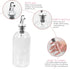 500ml 16oz Happyyami Glass Mouthwash Dispenser Kit with Cup Bathroom Accessories for Home Use Easy Pour Spout