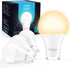 GU24 Dusk to Dawn Outdoor Light Bulbs, A19 LED, 10Watt (90Watt Equivalent), 2700K, 4 Pack