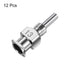 12pcs 13Gauge Stainless Steel Dispensing Needles, 1/4" Blunt Tips for Thick Liquids, Ink, Glue