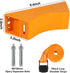 4PCS Propane Tank Holder, High Quality ABS Gas Cylinder Mount with Screws and Safety Chain, Pack of 4