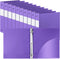 Henoyso 12 Pcs 1.5 Inch Plastic Binder, Flexible 3 Ring Binders Bulk, Holds up to 8.5 x 11 Inch Paper, Purple