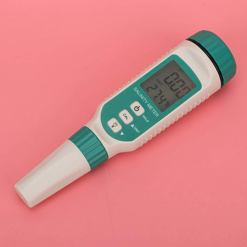 SMART SENSOR Digital Salinity Meter, Waterproof Handheld Tester with Backlight LCD for Water Monitoring