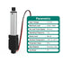 Stroke 50mm 120N 2 Inch Mini Linear Actuator, 12V Electric Motion Actuators, 28lbs Force, High Speed for Robotics, Home