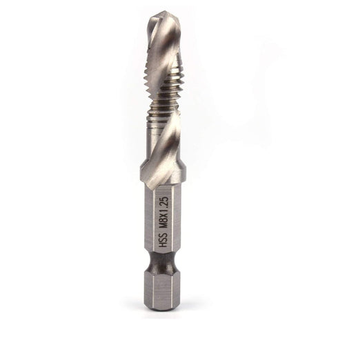 Tap, 1/4" Hand Tap Hex Shank Drill Bits, Combination Drill and Tap Bit Hand Tools for Wood Drilling