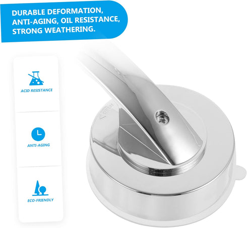 Set 2 of Portable Suction Grab Bars - Durable Bathroom Door Handles