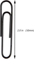 Jumbo Paper Clips, 2 Inch Paper Clip, 100 pcs Large Paperclips (Jumbo, Black) by FUDAO FAMILY