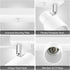 2-Light 2 Kitchen/Bedroom,Bulb Plug in Track Lighting Fixtures Ceiling, White Track Light LED, Track Lights with Cord