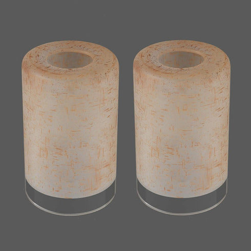2 Pack 1-5/8-Inch G0077 Tawny Linen Frosted Glass Shade, Cylinder Light Fixture Replacement Globe or Cover with Fitter