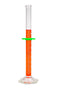 VEE GEE Scientific 2351A-10 Borosilicate Glass SIBATA 10 mL Class A Graduated Cylinder, Pack of 4