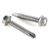#14 x 1-1/2" Hex Washer Head Self Drilling Screws, 410 Stainless Steel, 50 PCS Self Tapping Sheet Metal