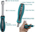 Utoolmart Socket Wrench Screwdriver, 5.5mm Non-Magnetic Tip Hex Nut Driver with 75mm Cr-V Steel Round Shaft