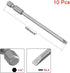 uxcell 10 Pcs 4mm Slotted Tip Magnetic Flat Head Screwdriver Bits - 1/4 Inch Hex Shank, 4-inch Length S2 Power Tool