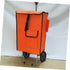 2Pcs Ciieeo Heavy Duty Plate Casters Replacement Wheels for Shopping Carts Rubber Rolling Cart Parts Effortless Shock