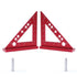 Small Carpenter Square, 90 Degree Woodworking Measuring Tool with Fixed Miter Angle Pin (Red)