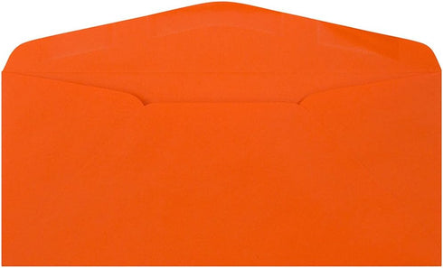 JAM PAPER #9 Business Colored Envelopes - Orange Recycled - 3 7/8 x 8 7/8 - 50/Pack