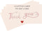 WTYONZEL 200Pcs Mini Thank You Card, 2" x 3.5" Thank You for Your