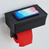 YWHWXB Toilet Paper Holder with Shelf and Storage Cabinet,Wall Mounted Toilet Tissue Holder,Plastic Toilet Paper Roll