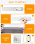 Dimmable 12 Inch Counter Closet, (3 Pack) Daymeet Ultra Thin Under Cabinet Lighting, Under Cabinet Lights Plug