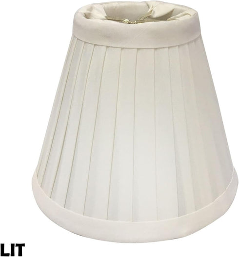 CS-841WH 3 6 5, Royal Designs, Inc. Pleated Empire Chandelier Shade, x x White