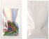 IRTGFHJE Flat Lock Bags 100PCS Aluminum Foil Window Zipper Storage Bag DIY Matcha