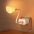 JINPIAOPIAO Flexible Goosenecks USB LED Desk Lamp with Adjustable Warm White Lights for Bedroom Reading Nightlight Dorm