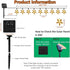50 30.67FT 8 LED Solar Star Lights Outdoor, Star Twinkle Lights Outdoor Waterproof with Modes, Solar Powered String