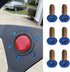 6pcs Steering Wheel Screw Bolts Taper M5×0.8 Length 15mm, Burnt Titanium Finish Flat Head