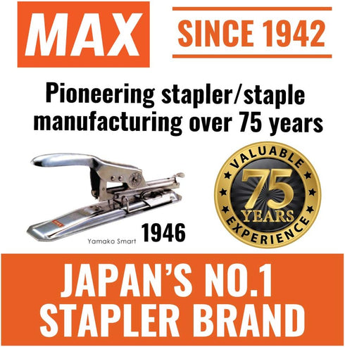 MAX 1/4-Inch Staples for HD-3DF Stapler, 1,000 Staples Per Box (3-1M)