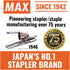 MAX 1/4-Inch Staples for HD-3DF Stapler, 1,000 Staples Per Box (3-1M)