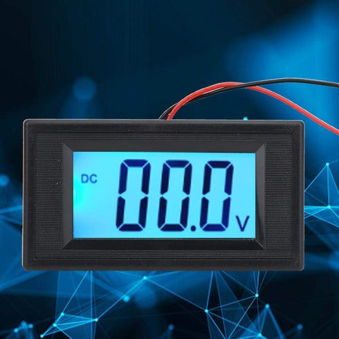 YB5135D LCD Digital Display Two-Wire Voltmeter, Battery Voltage Monitor for Automobiles (DC3.5V-20V)