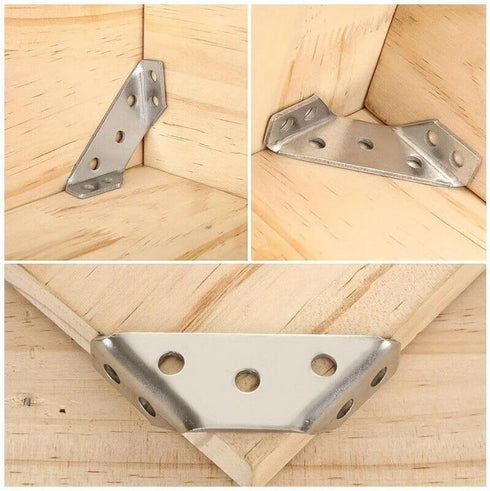 (20 140 Stainless Steel L Brackets for Wood Heavy Duty Corner Bracket, Angle Bracket, Corner Brace, L Brackets