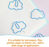 Operitacx 60 Pcs Paper Clip Metal Memo Clips, Kids Birthday Bag Filler, Cloud Shaped Bookmark Clips