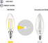 12V Candelabra LED Light Bulb, Low Voltage 25 Watt Equivalent, 12V E12 3000K, 24volt Candelabra Light Bulbs for RV, 6