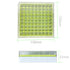 Polycarbonate CryoBox Vial Rack, 81 Place (9 x 9 Array) - Blue/Green/Red/Yellow (Pack of 4)