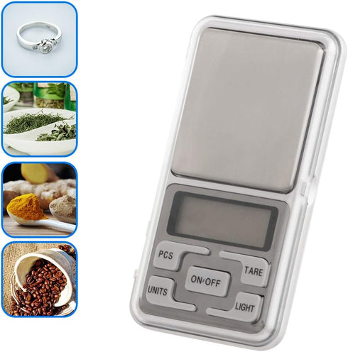 Kingwin Mini Digital Jewelry Scale: Tare Full Capacity, Auto Off, LCD Display with Back Light, 200G/0.01G Accuracy