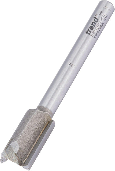 Trend Professional Two Flute Router Bit, 1/4 Inch Shank, 1/2 Inch Cut