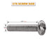 C76 Stainless Steel Pan Head Screw Replacement - 10-32-Thread by 7/8-Inch for Polaris 280